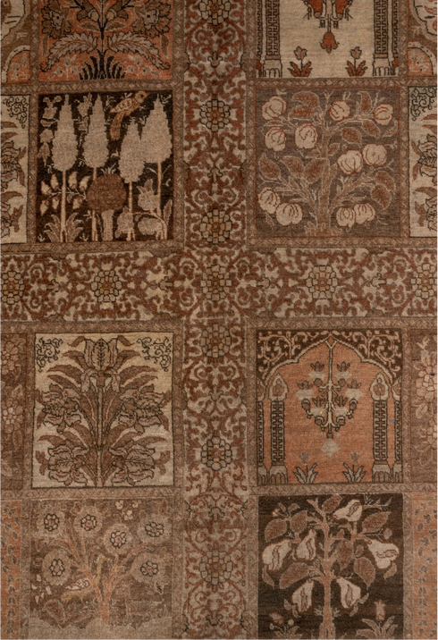 Antique Tabriz Area Rug (9' x 13')